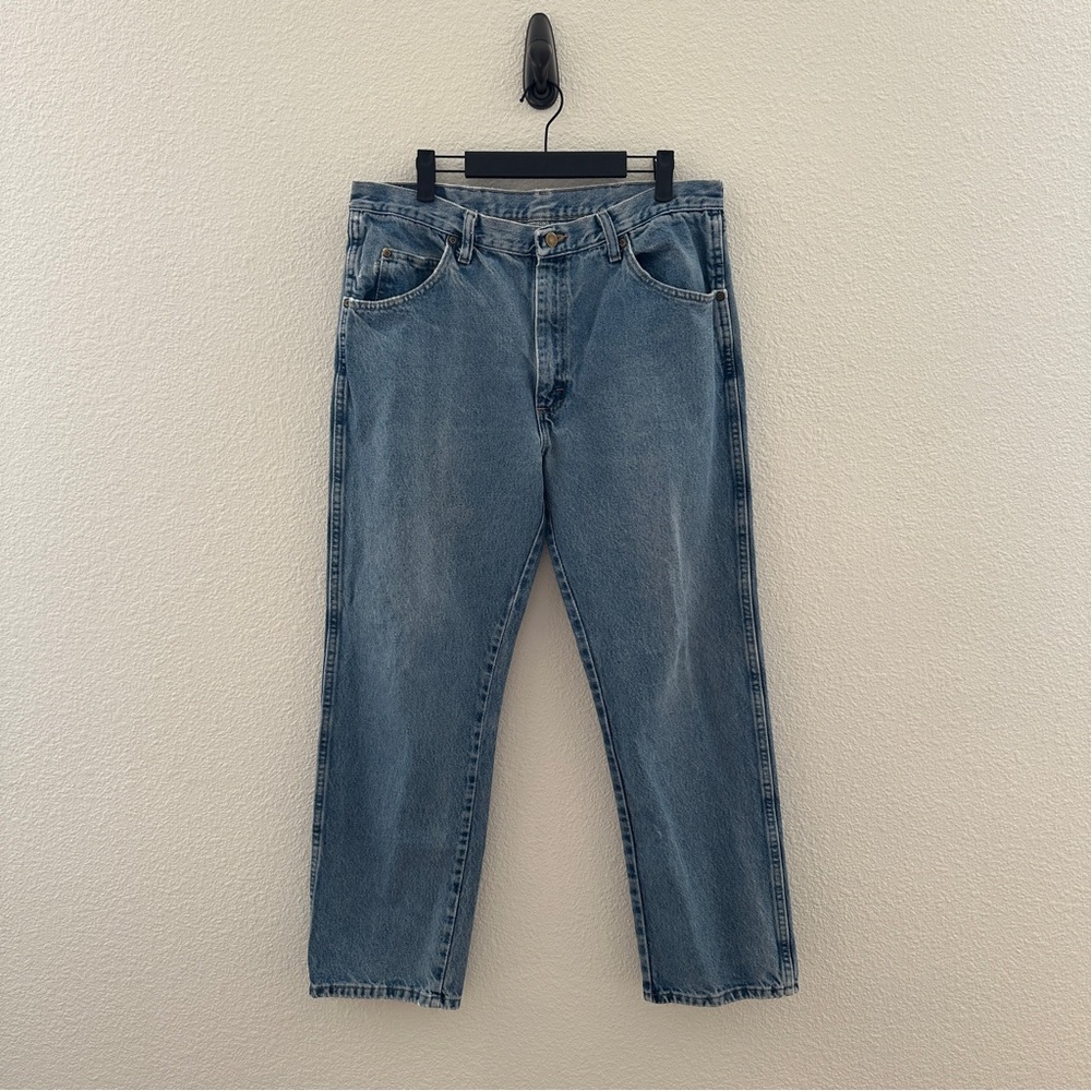 Wrangler Regular Fit Jeans Mens 36x30 Blue Denim 96501DS Authentics‎